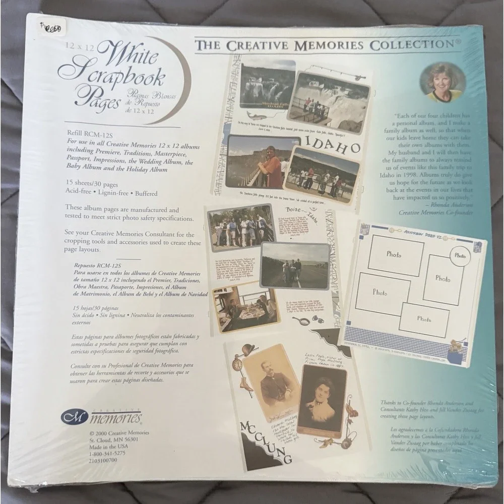 Creative Memories Scrapbook Pkg-Album, CuttingMat, PaperPunch, Pages, Protectors